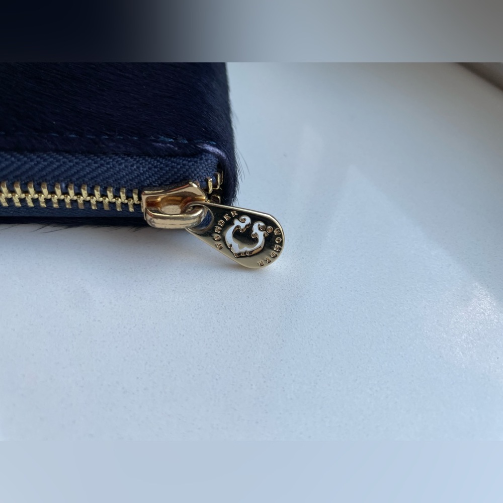 NWOT C. Wonder Zip Around Clutch Wallet in Calf Hair - Picture 3 of 5